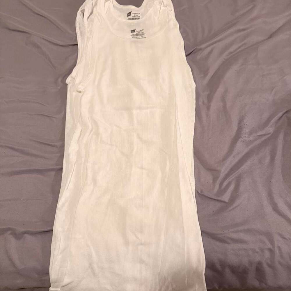 3 pack white hanes cotton
